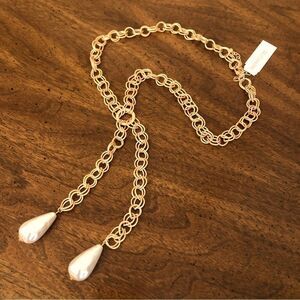 Southern Living | Faux Pearl Y-Necklace | 34” Adjustable